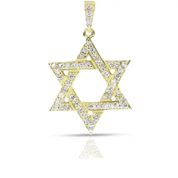 תליון מגן דוד 0.36 קראט יהלומים
